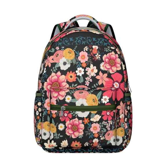 Boho Tribal Backpack for College - Vintage Print & Sturdy Oxford Construction | Roomy 17" Laptop Pocket, Large Capacity Waterproof Backpack for School & Commuting