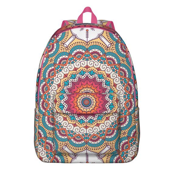 Boho Tribal Backpack with Symbolic Vintage Pattern, Spacious and Waterproof for Everyday Use