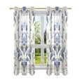 thumbnail image 1 of Boho Tribal Floral Flowers Blackout Curtains Patio Door Curtains Window Decoration for Bedroom Living Room 2 Panels, 1 of 7