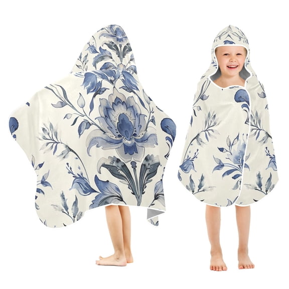 Boho Tribal Floral Flowers Kid Bath Towels Bath Beach Towel Super Soft and Absorbent for Kid Girl Boy Babie Toddler Infant