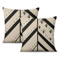 thumbnail image 1 of Boho Tribal Geometric Pillowcase, Modern Farmhouse Throw Pillow Covers 20"x20", Set Of 2, Linen Study Sofa Cushion Cover Indoor Living Room Home Decor, 1 of 7