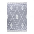 thumbnail image 1 of Boho Tribal Geometric Shag Indoor Tassel Area Rug, Cream/Grey, 5' x 8', 1 of 8