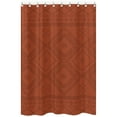 thumbnail image 1 of Sweet Jojo Designs Boho Tribal Orange Black Fabric Shower Curtain 72x72, 1 of 5