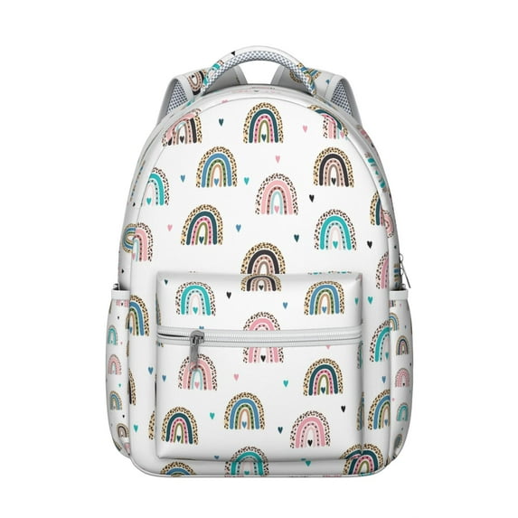 "Boho Tribal Print Backpack for College Students - 17” Laptop Compartment, Spacious Water-Resistant Daypack for Campus, Dorm & Travel, Vintage Hippie Style Bookbag"