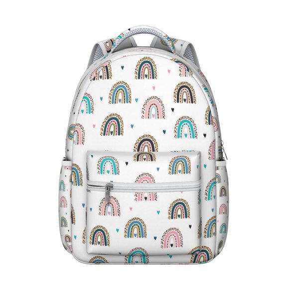 "Boho Tribal Print Backpack for College Students - 17” Laptop Compartment, Spacious Water-Resistant Daypack for Campus, Dorm & Travel, Vintage Hippie Style Bookbag"