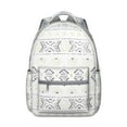 thumbnail image 1 of Boho Tribal Print College Backpack - Large Capacity 17 Inch Laptop Sleeve, Durable Fabric, Roomy Daypack for Students & Commuters, 1 of 6