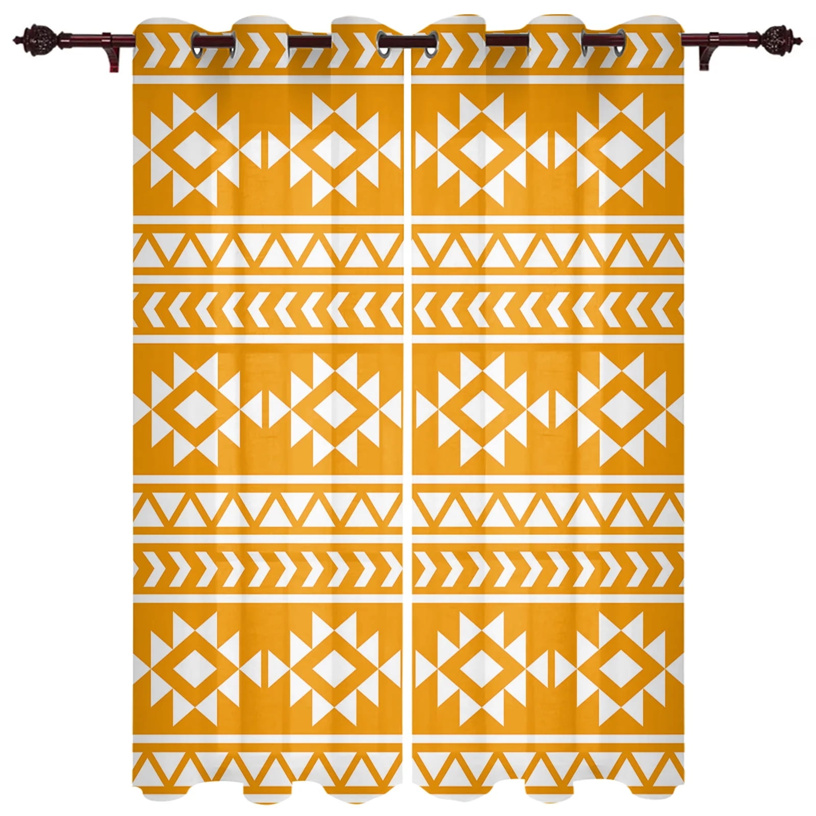 Boho Tribal Totem Window Curtain Modern European Style Curtains for ...
