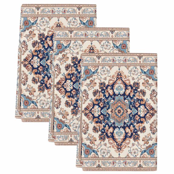 Boho Tribe Kitchen Towels Set of 3, Southwest Aztec Colorful Abstract Pattern Soft Microfiber Dish Towels, Absorbent Quick-Dry Washable Dishcloths for Kitchen Cleaning, Drying Dishes, 18x28 Inches