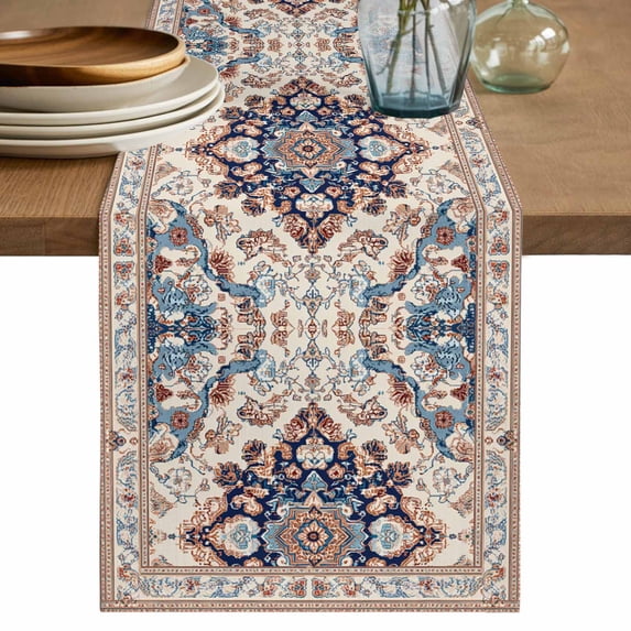 Boho Tribe Table Runner 108 Inches Long,Southwest Aztec Colorful ...