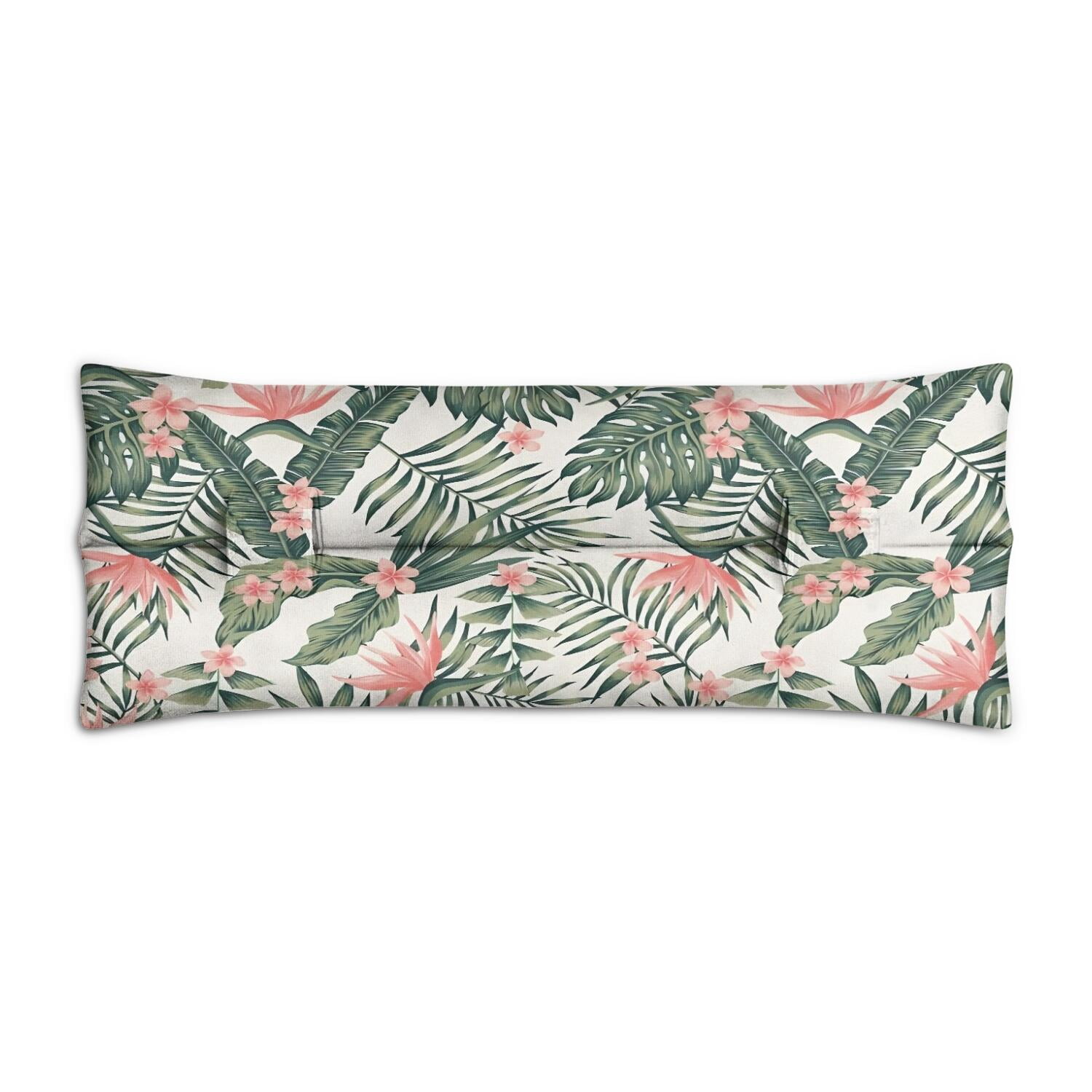 Boho Tropical Flowers Post Surgery Seatbelt Pillow - Soft Chest Protector After Procedures - Hawaiian Print Comfort Cushion
