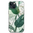 thumbnail image 1 of Boho Tropical Leaves phone case is compatible with iPhone 13, and the green and elegant Leaves protective case is suitable for young men and women, 1 of 4