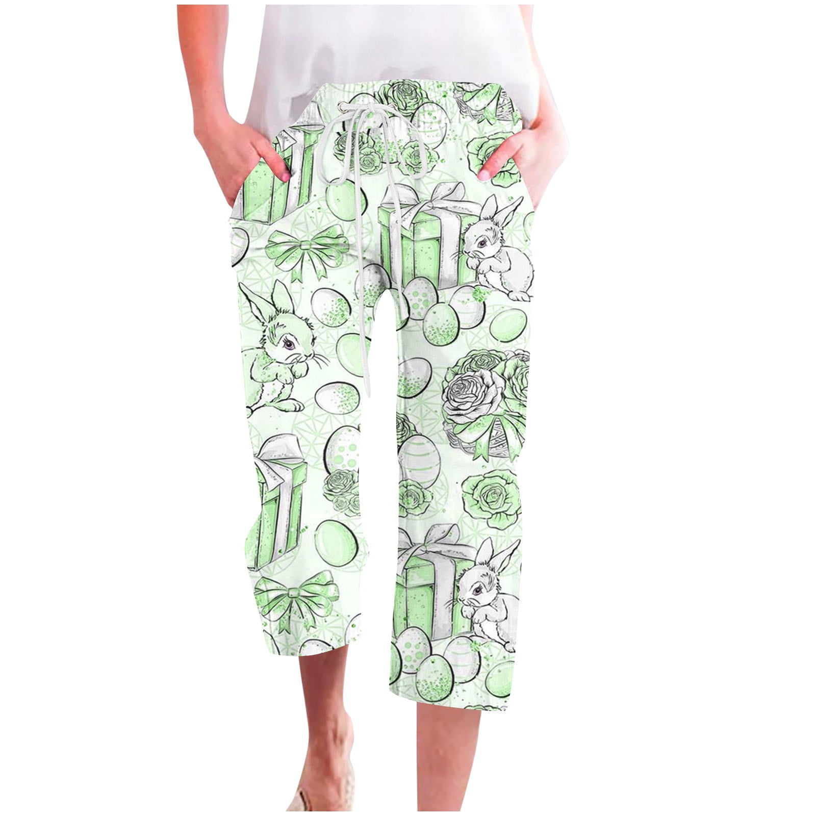 Boho Vintage Trousers Women's Soft, Breathable, Wide-Leg, High-Waist main image 0