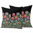 thumbnail image 1 of Boho Tulip Flower Outdoor Waterproof Pillow Covers, Spring Watercolor Abstract Floral Plant Decorative Square Throw Pillowcase Sofa Cushion Sham for Patio/Couch/Chair, 24"x24" 2 Pack, 1 of 8