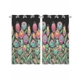 thumbnail image 1 of Boho Tulip Flower Sheer Curtains 54 Inch Length 2 Panels Set for Living Room/Bedroom, Spring Watercolor Abstract Floral Plant Kitchen Curtains Grommet Semi-Sheer Curtains Window Treatments 42"x54"x2, 1 of 7