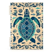 Boho Turtle Ring Binder Notebook Journey Note Diary College Ruled Spiral Notebook Study Loose Leaf Paper A5 60 Pages