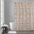 thumbnail image 1 of Boho Vintage 36x78 Inches Waterproof Shower Curtain, Tribal Style Flowers Bath Curtain Set with 12 Hooks Washable Shower Curtains for Bathroom Bathtub Decor, 1 of 9