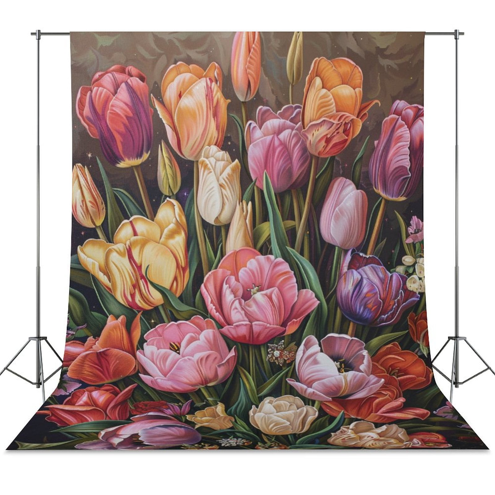 Boho Vintage Floral Spring Wall Backdrop Background Floral Backdrops ...