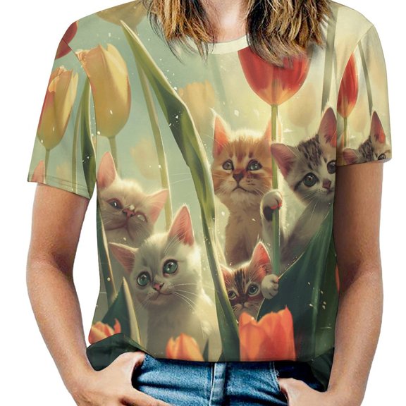 Boho Vintage Floral T Shirts Basic T-Shirt Short Sleeve Ladies Tee Shirt Summer Graphic Clothing