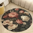 thumbnail image 1 of Boho Vintage Floral Washable Round Rug -Circle Area Rugs for Nursery Bedroom, Vintage Non Slip Non Shedding Low Pile Carpet for Living Room Coffee Table Entryway, 1 of 6