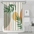 thumbnail image 1 of Boho Vintage Nordic Shower Curtain 72x72 Inches Quick-Dry Polyester Curtain with Plastic Hooks Ethnic Tribal Style, 1 of 5