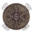 thumbnail image 1 of Boho Vintage Round Tablecloth for 45-54 Inch Tables,Fitted Table Cover with Elastic Edge,Modern Geometric Abstract Art Aesthetics Waterproof Outdoor Table Cloth Protector for Patio Garden Dinner, 1 of 9