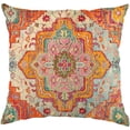thumbnail image 1 of Boho Vintage Throw Pillow Cover Carpet Pattern Antique Ethnic Decorative Orange Pillow Cases Home Decor Square 18x18 Inches Pillowcase, 1 of 6
