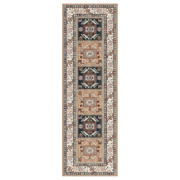 Boho Viscose Copper 2 ft. x 7 ft. Runner Viscose Area Rug