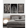thumbnail image 1 of Boho Wall Art Abstract Plant Prints Decor 16x24in3pcs Large Minimalist Bohemian Framed Artwork Vintage Farmhouse Modern Living Room Bedroom Home Decor Black Framed, 1 of 8