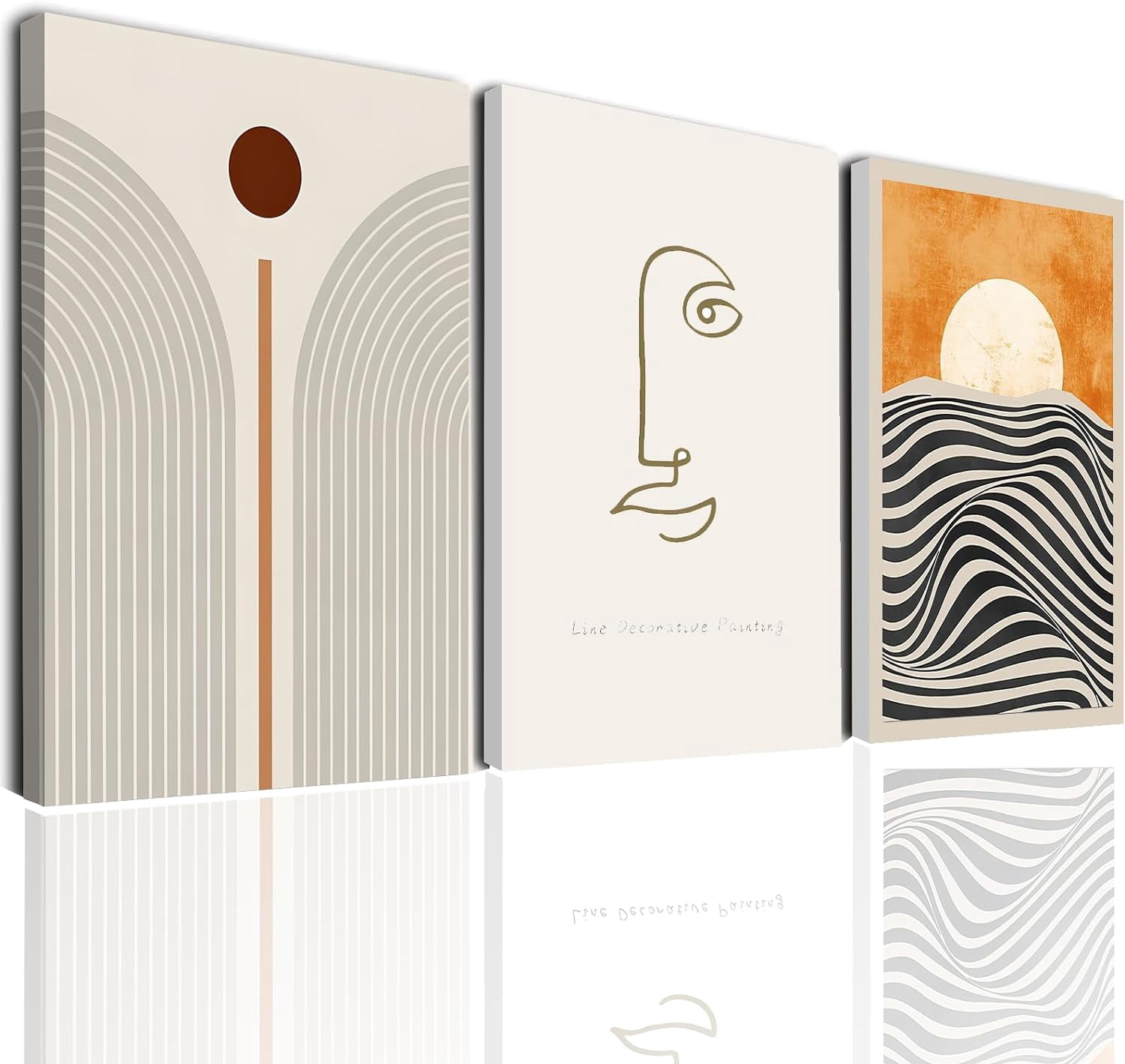 Photo inspiration: Gallery Detail: Boho Wall Art Mid Century Modern Wall Art Decor Framed