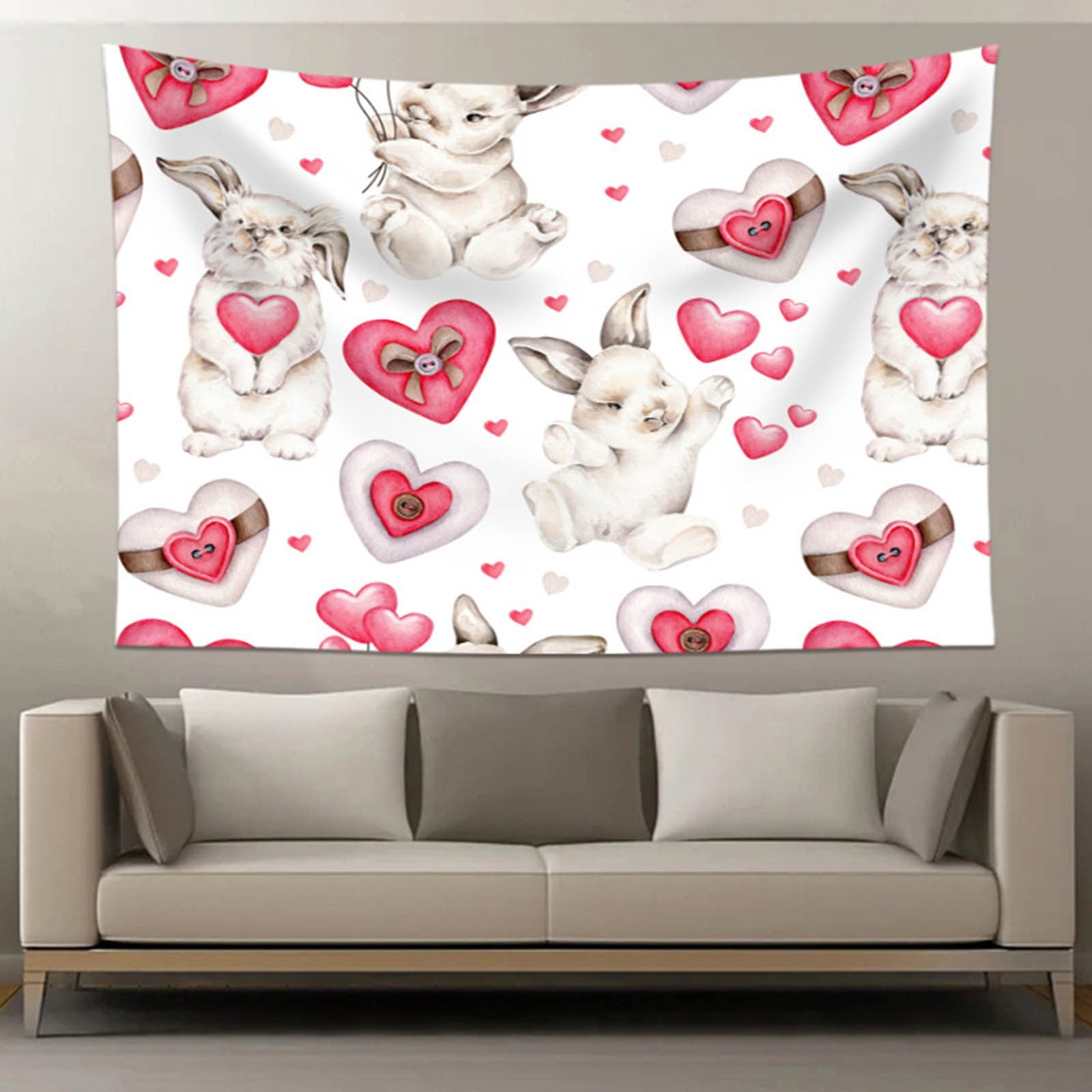 Boho Wall Decor For Bedroom Tapestry Valentine's Day Background Cloth