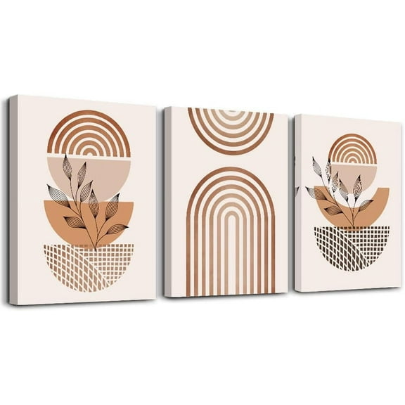 Boho Wall Decor Living Room Canvas Wall Art For Bedroom Abstract Line Wall Paintings Wall Decorations For Office Decor Abstract Artwork Room Wall Pictures Home Decor 12x16 3 Piece Set