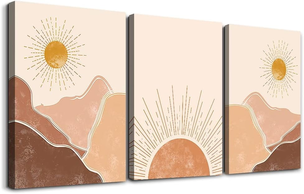 Boho Wall Decor Living Room Large size Canvas Wall Art For Bedroom