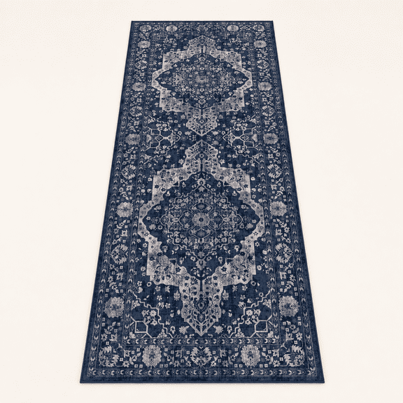 Boho Washable Hallway Runner Rug 4x10 Soft Non-slip Long Kitchen Vintfaux Thin Distressed Printed Wider Floor Carpet For Entryway