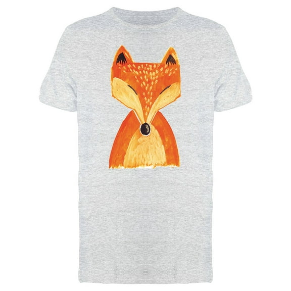 Boho Watercolor Orange Fox Tee Men's -Image by Shutterstock