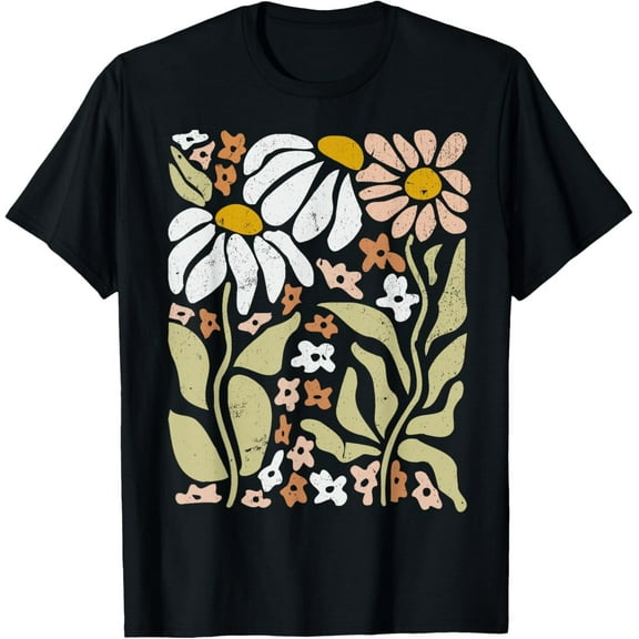 Boho Wildflower T-Shirt – Nature-Inspired Floral Tee with Vintage Aesthetic