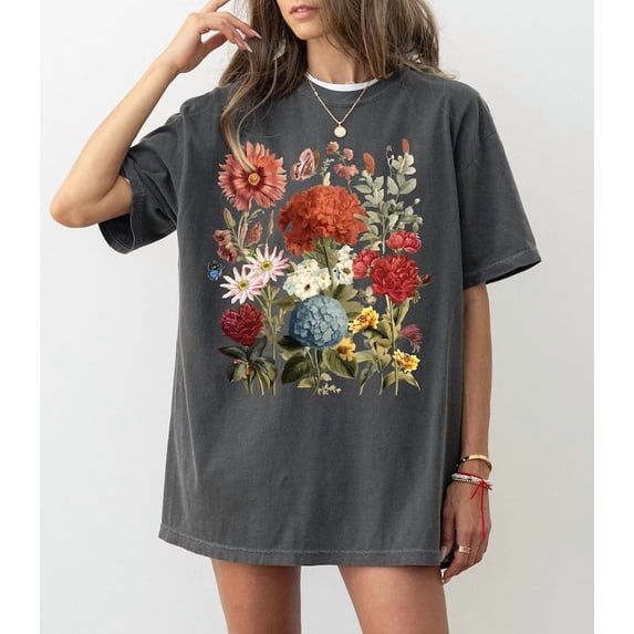 Boho Wildflowers Cottagecore Shirt, Wild flowers Shirt, Gift For Women, Wildflowers Shirt, Plant Shirts, Floral Shirt