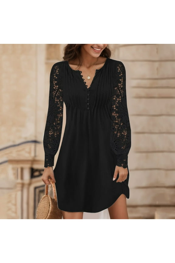 Boho For Women Casual Summer Lace Off Shoulder Dress V Neck Short Sleeve Dress Beach Dress Swing Dress Fashion Slim Lace Up Midi Dress Casual Sleeveless Floral Print Dress Cold Shoulder Maxi Dress