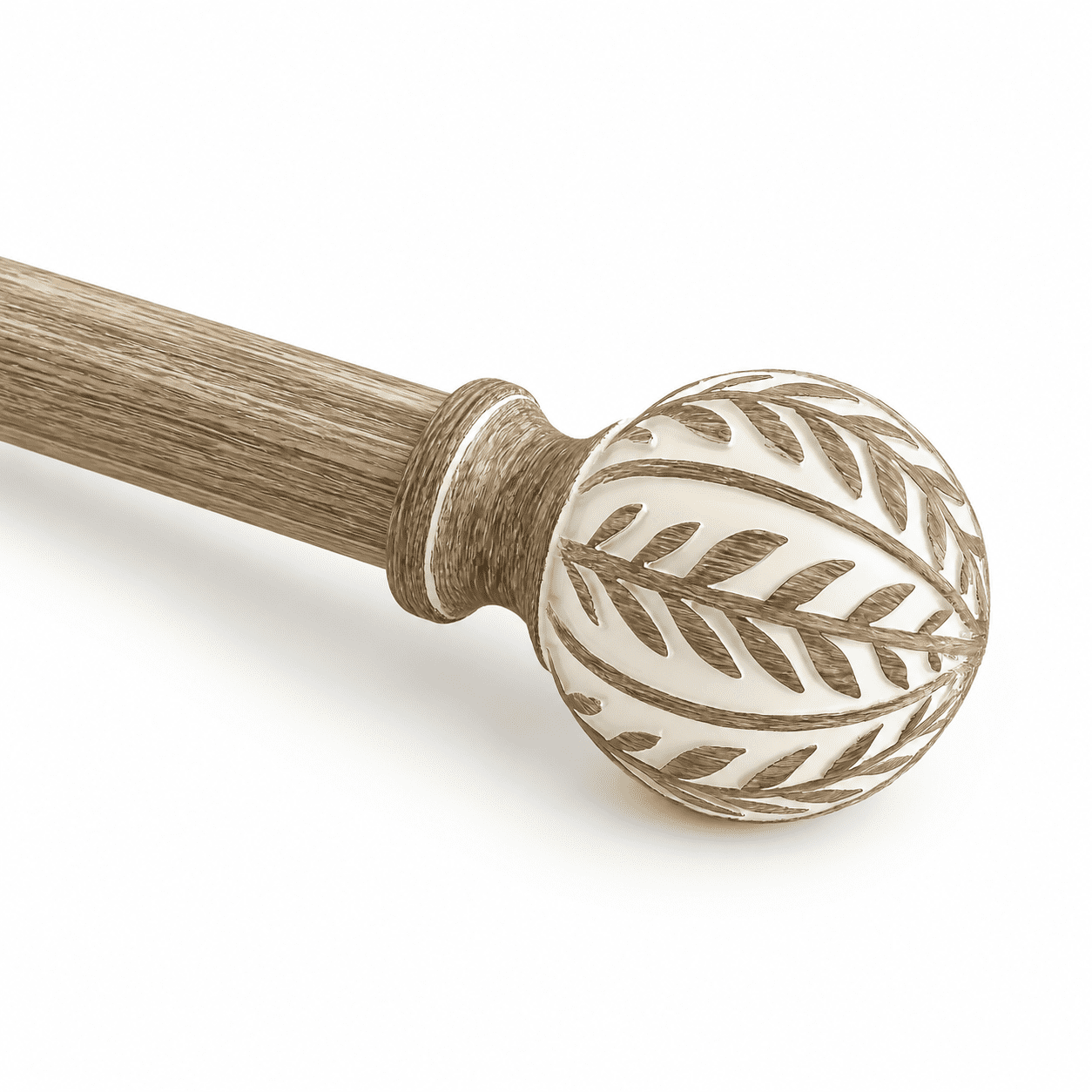 Window Grill Rods Boho Wood Curtain Rods For Windows 66 To 120 Inch 1