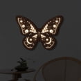 thumbnail image 1 of Boho Wooden Butterfly LED Lamp Wall Hanging Decor Sign, Wood Carving LED Night Light Wall Sculptures, 3D Home Wall Art Decoration for Bedroom Living Room, 1 of 6
