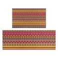 thumbnail image 1 of Boho Yellow Ethnic Geometric Pattern Kitchen Rugs Sets Of 2,Anti Fatigue Kitchen Mat Rugs Non Slip Washable,Decorative Kitchen Floor Mats for Kitchen,Sink,Laundry,17"x30"+17"x47", 1 of 7