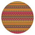 thumbnail image 1 of Boho Yellow Ethnic Geometric Pattern Round Fitted Tablecloth with Elastic Edge,Dining Table Cover Waterproof,Outdoor Round Tablecloth for Camping,Dining,Indoor and Outdoor, 1 of 7