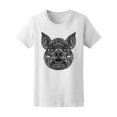 thumbnail image 1 of Boho Zendoodle Pig T-Shirt Women -Image by Shutterstock, Female Large, 1 of 2