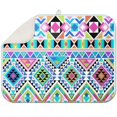 thumbnail image 1 of Boho dish drying mat 18x24 Inch in artistic floral print, soft microfiber surface, washable and foldable for easy storage and portability, 1 of 5