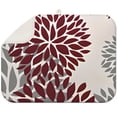 thumbnail image 1 of Boho floral dish drying mat 18x24 Inch, thick microfiber, durable and absorbent, perfect for kitchen and coffee bar use, 1 of 5