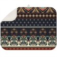 thumbnail image 1 of Boho floral dish drying mat 18x24 Inch with plush microfiber, absorbs moisture efficiently and protects kitchen surfaces, 1 of 5