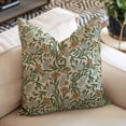 thumbnail image 1 of Boho hand block prints, 20"X20", Handcrafted Linen Blend Pillow Covers By Fabdivine, Thorny Stems, 1 of 8