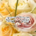 thumbnail image 1 of Boho & hippie 1.10 Carat Pear Cut Morganite And Diamond Moissanite Unique Engagement Ring, Wedding Ring, Inspired And Branch Ring in 10k Solid White Gold, Gift For Her, Surprise, Anniversary Ring, 1 of 3