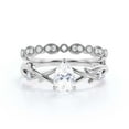 thumbnail image 1 of Boho & hippie 1.60 Carat Pear Cut Diamond Moissanite Unique Engagement Ring, Wedding Ring, Inspired And Branch Ring in 10k Solid White Gold, Gift For Her, Surprise, Promise Ring, Bridal Ring Set, 1 of 3