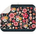 thumbnail image 1 of Boho kitchen drying mat 18x24 Inch, durable microfiber fabric with vibrant floral prints, designed for everyday use and moisture control, 1 of 5