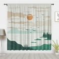 thumbnail image 1 of Boho style art Window Curtains, Retro Sunset forest Window Treatment Blackout Curtains, For Bedroom living room privacy Decor(Rod Pocket), 1 of 5